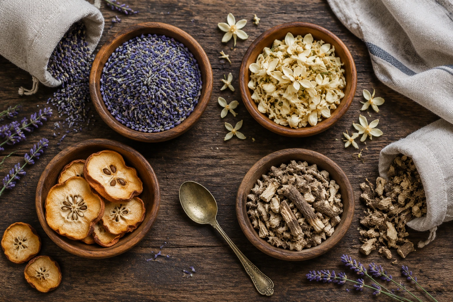 مواد اولیه دمنوش آرامش بخش گیاهی